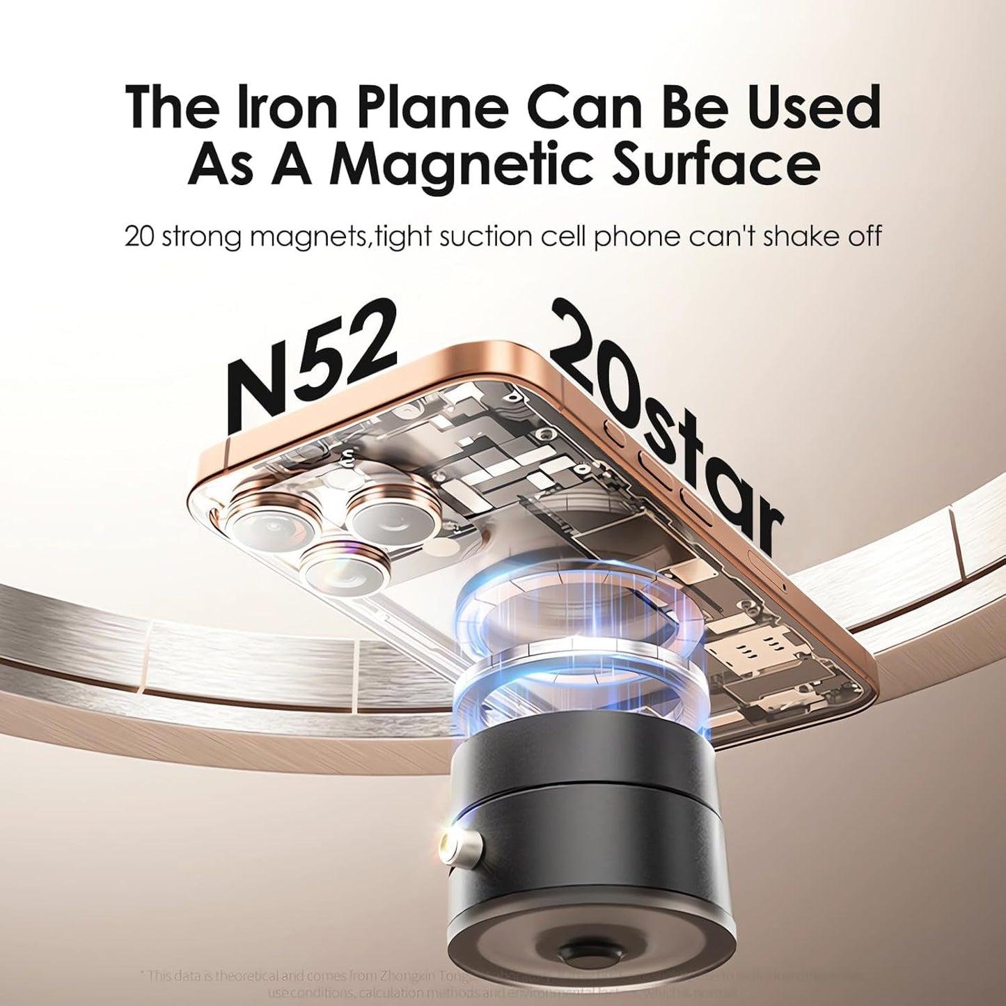 Vacuum Magnetic Suction Phone Holder