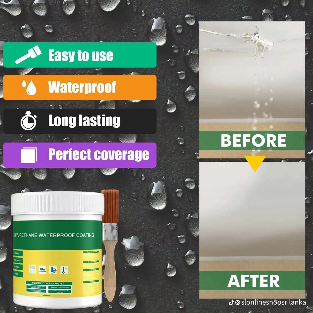 Transparent Waterproof Glue Plus Brush