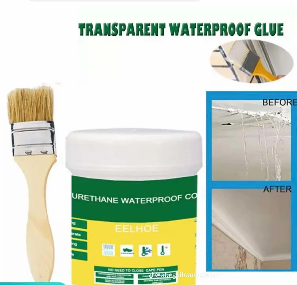 Transparent Waterproof Glue Plus Brush